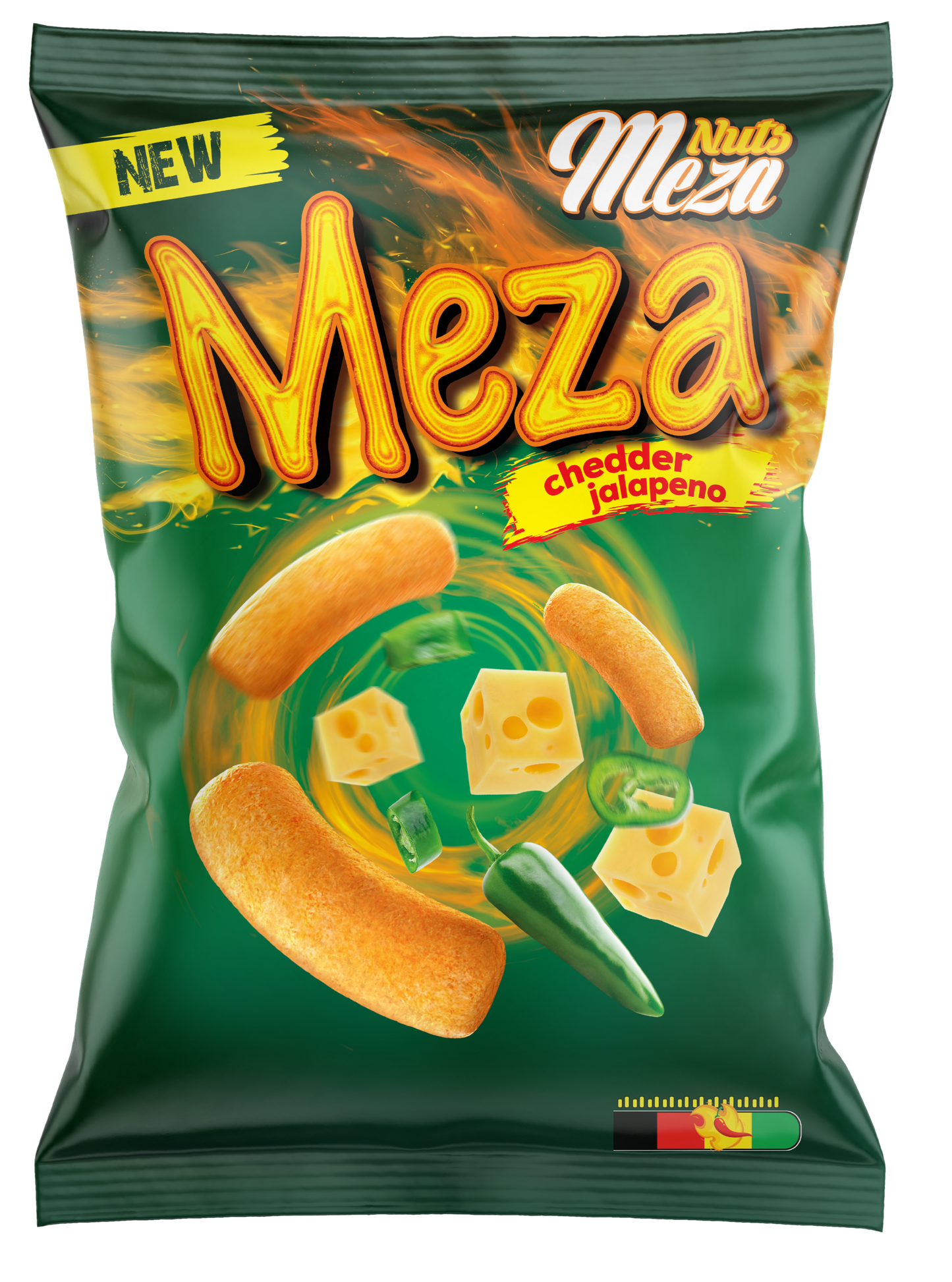 Majsbågar 135 gr (Ost & Jalapeno) بالجبنه و الهالبينو